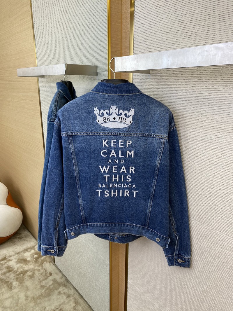 Balenciaga Embroidered Denim Jacket 7