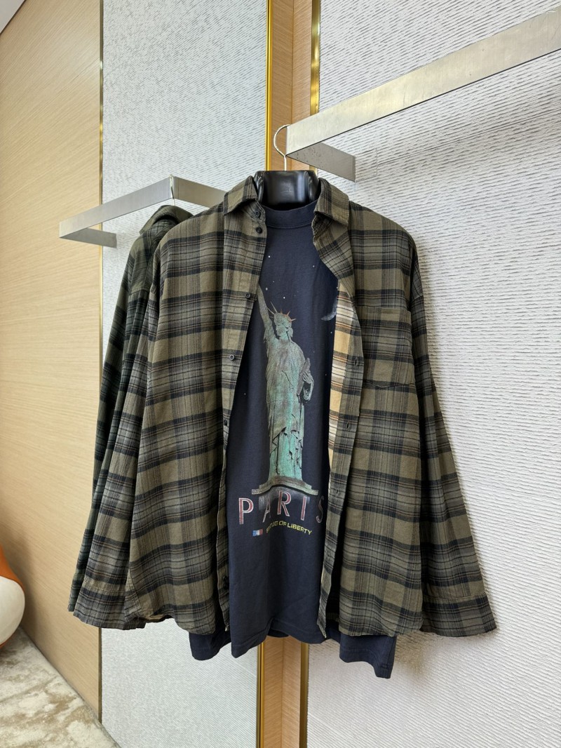 Balenciaga True 2 Pieces Lady Liberty Shirt Jacket 4