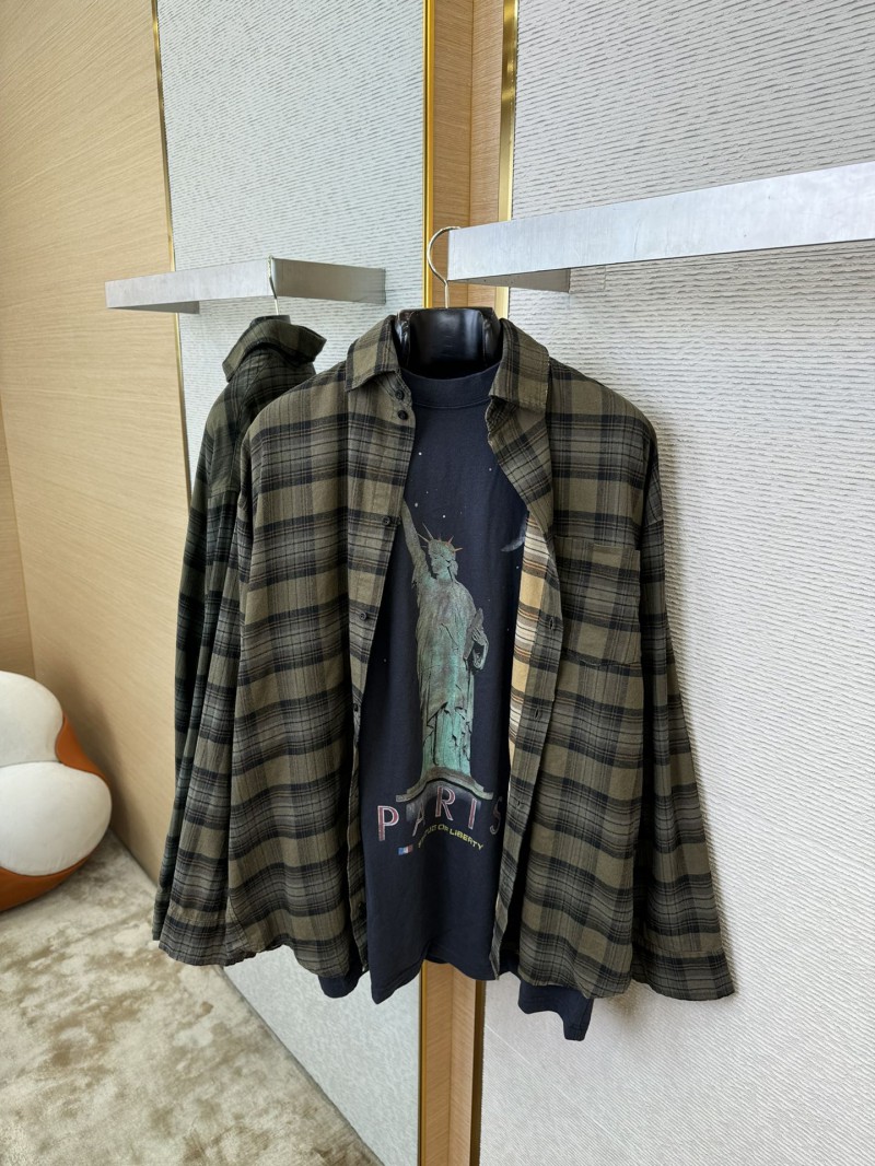 Balenciaga True 2 Pieces Lady Liberty Shirt Jacket 6