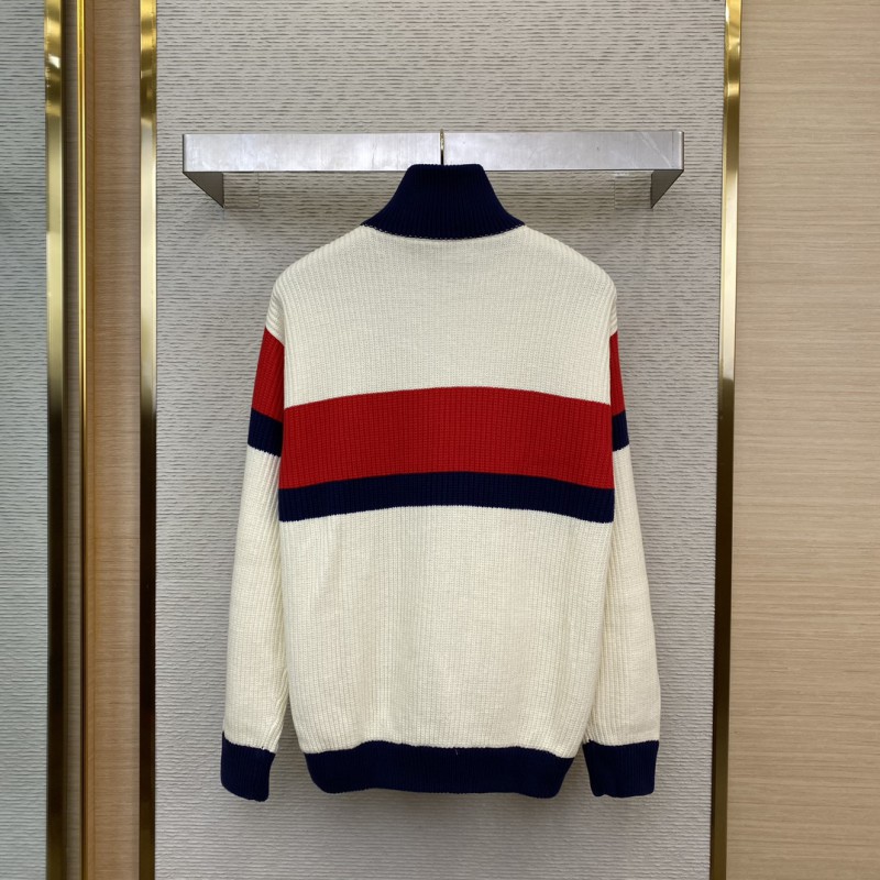 Gucci Colour Block Collar Sweater Coat 1
