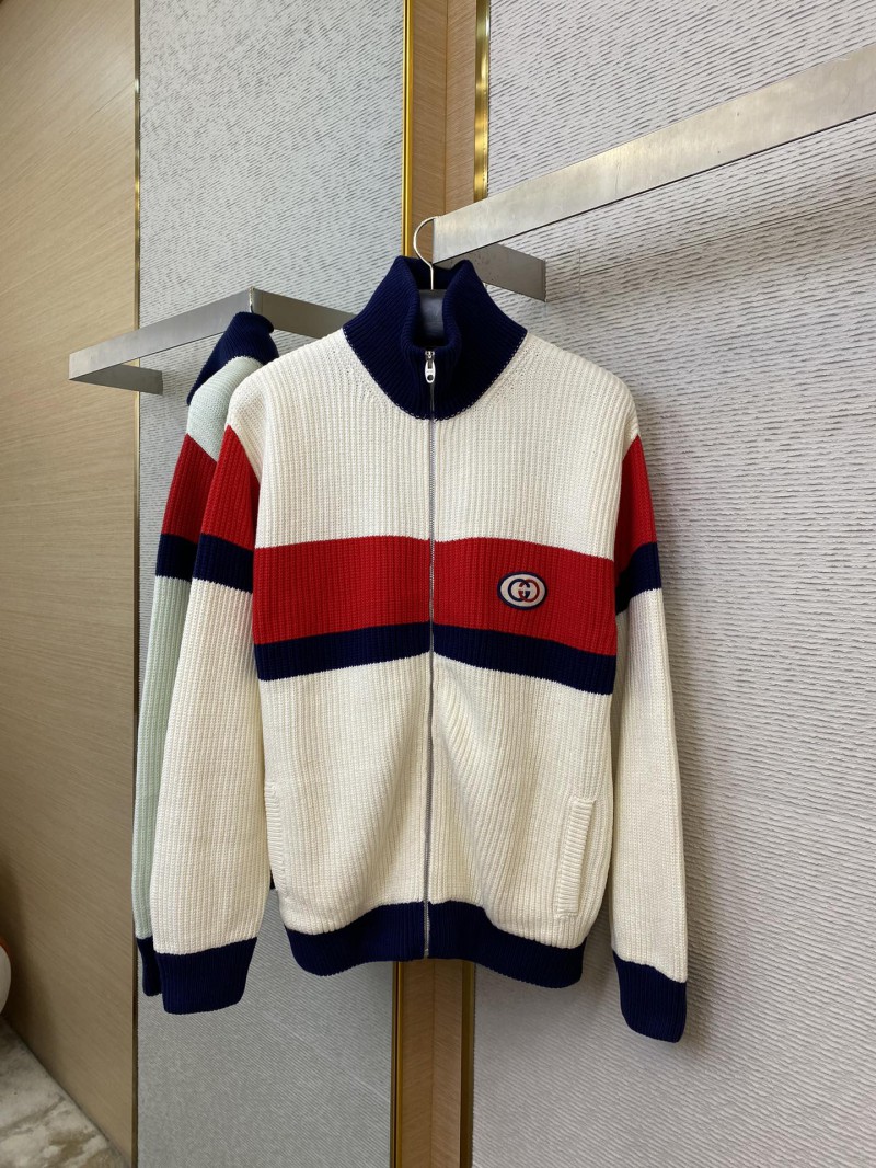 Gucci Colour Block Collar Sweater Coat 4