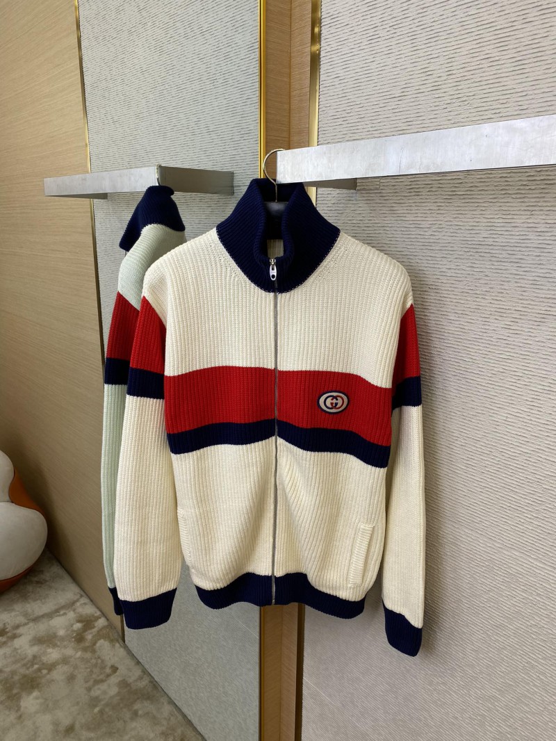 Gucci Colour Block Collar Sweater Coat 6