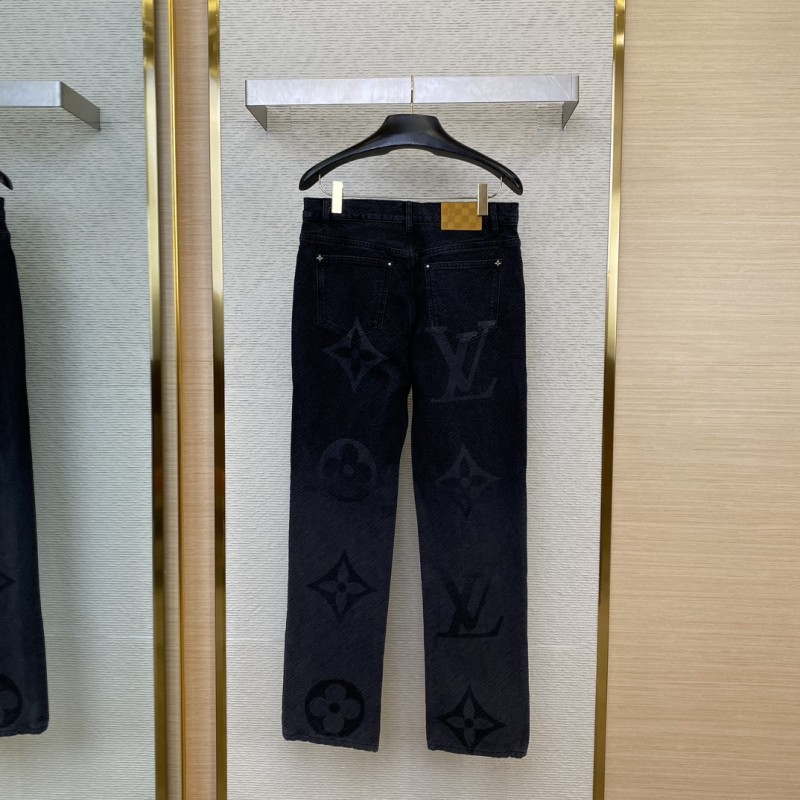 LV burnout denim trousers 1