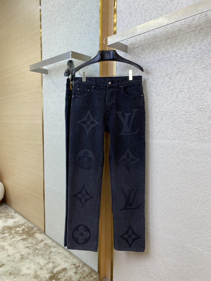 LV burnout denim trousers 4
