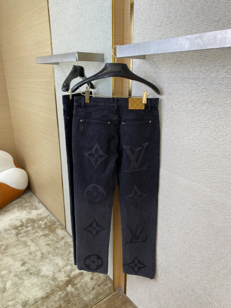 LV burnout denim trousers 7