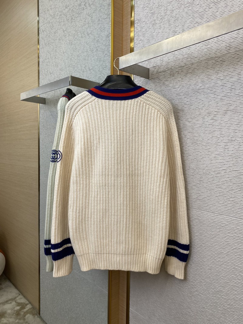 Gucci Clash of Colours Ribbon Badge Knit Cardigan 5