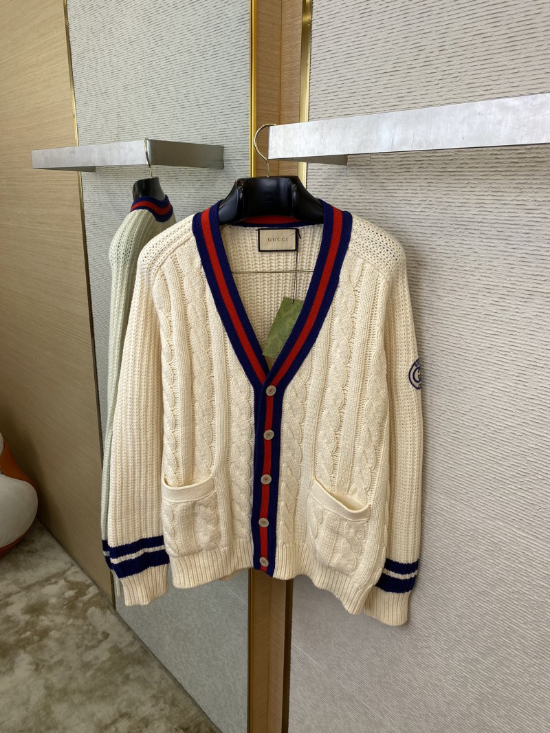 Gucci Clash of Colours Ribbon Badge Knit Cardigan 6