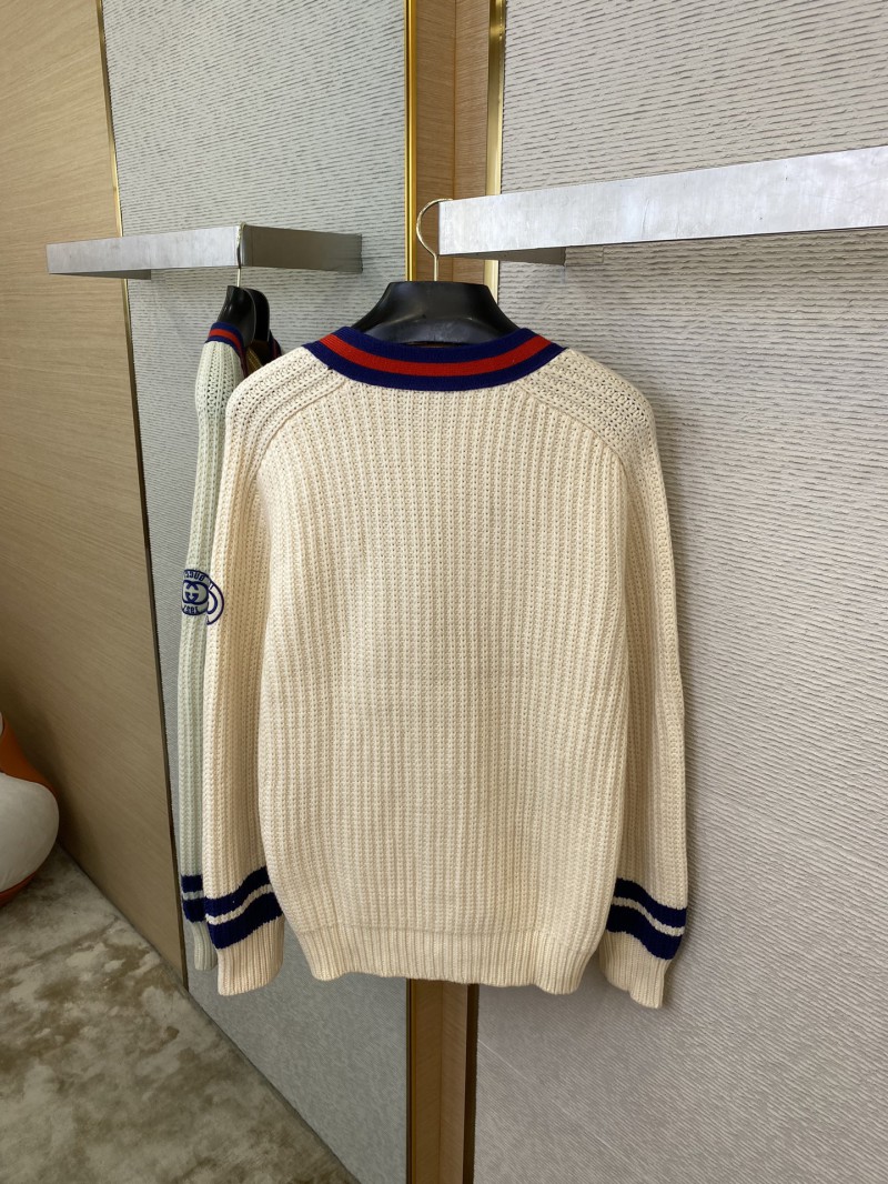 Gucci Clash of Colours Ribbon Badge Knit Cardigan 7