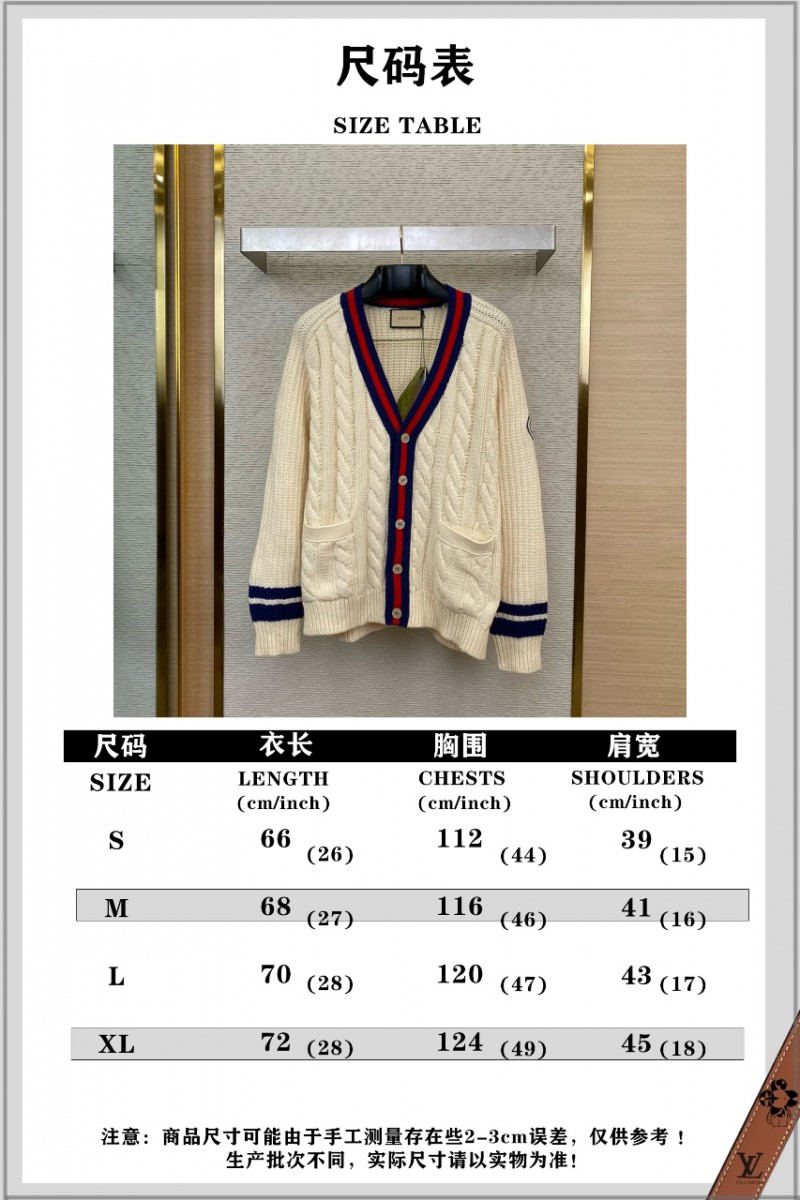 Gucci Clash of Colours Ribbon Badge Knit Cardigan 9