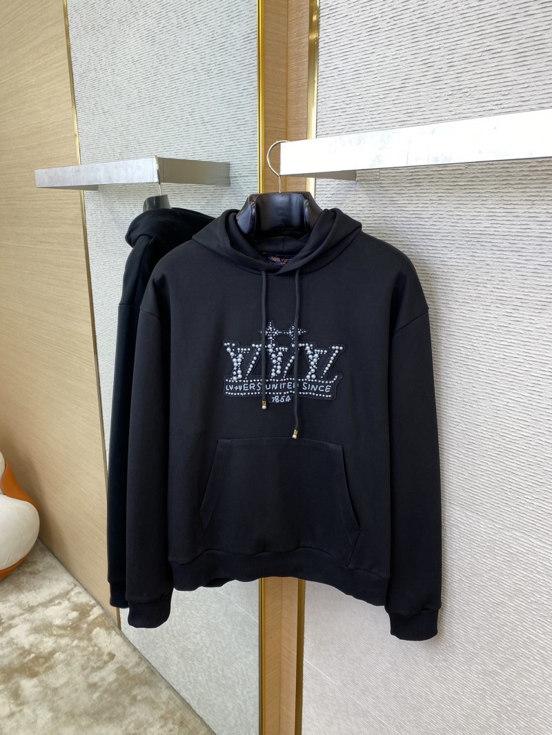 LV Letter Beaded Hooded Sweatshirt 6