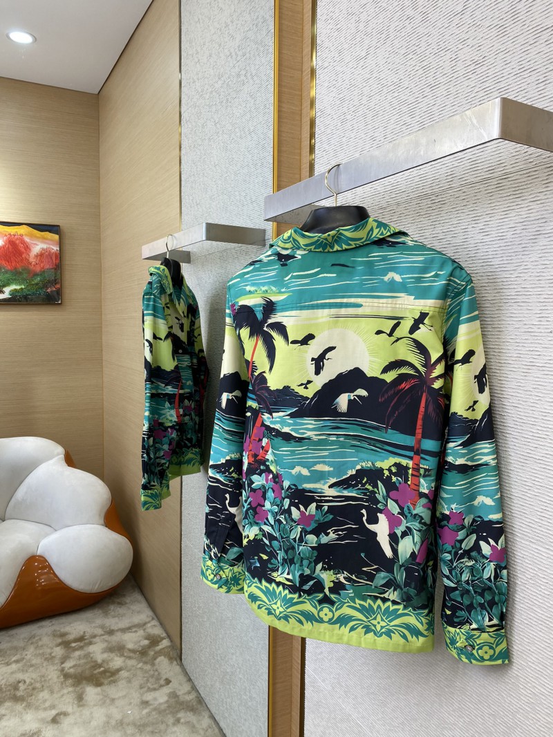 LV Tropical Rainforest Lapel Shirt 3