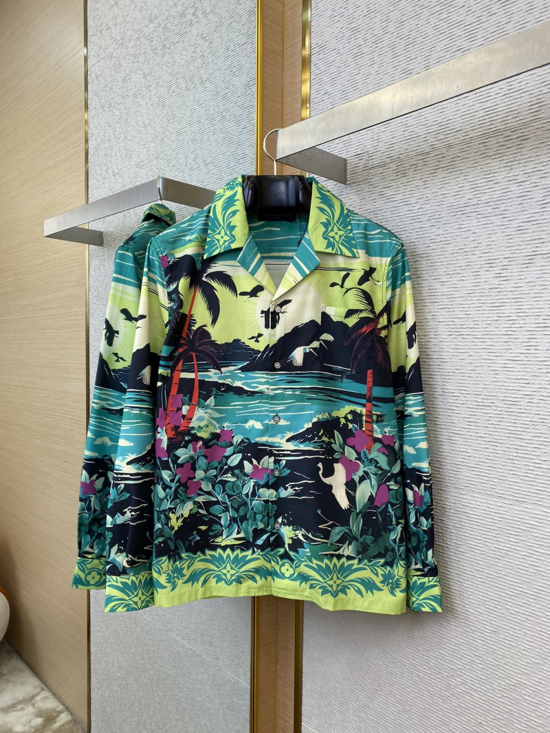 LV Tropical Rainforest Lapel Shirt 4