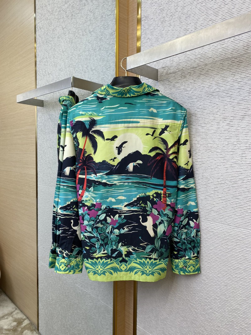 LV Tropical Rainforest Lapel Shirt 5