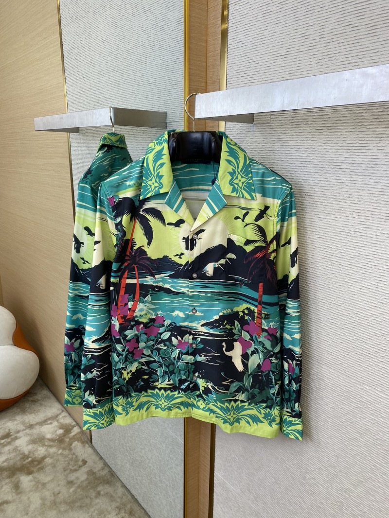 LV Tropical Rainforest Lapel Shirt 6