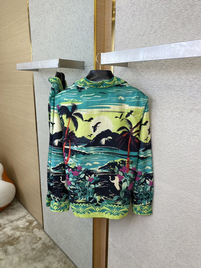 LV Tropical Rainforest Lapel Shirt 7