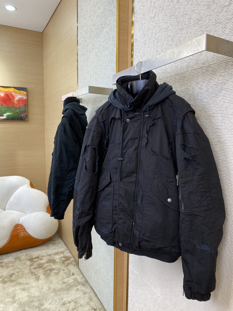 Balenciaga Torn Pilot Jacket Coat 2