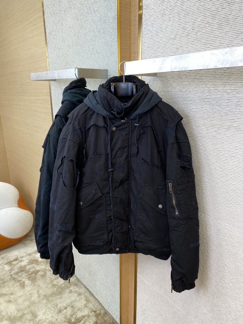 Balenciaga Torn Pilot Jacket Coat 6