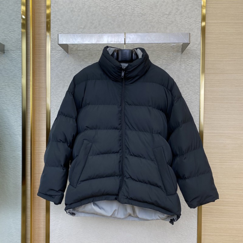 Balenciaga Reversible Embroidered Cotton Jacket Coat 2