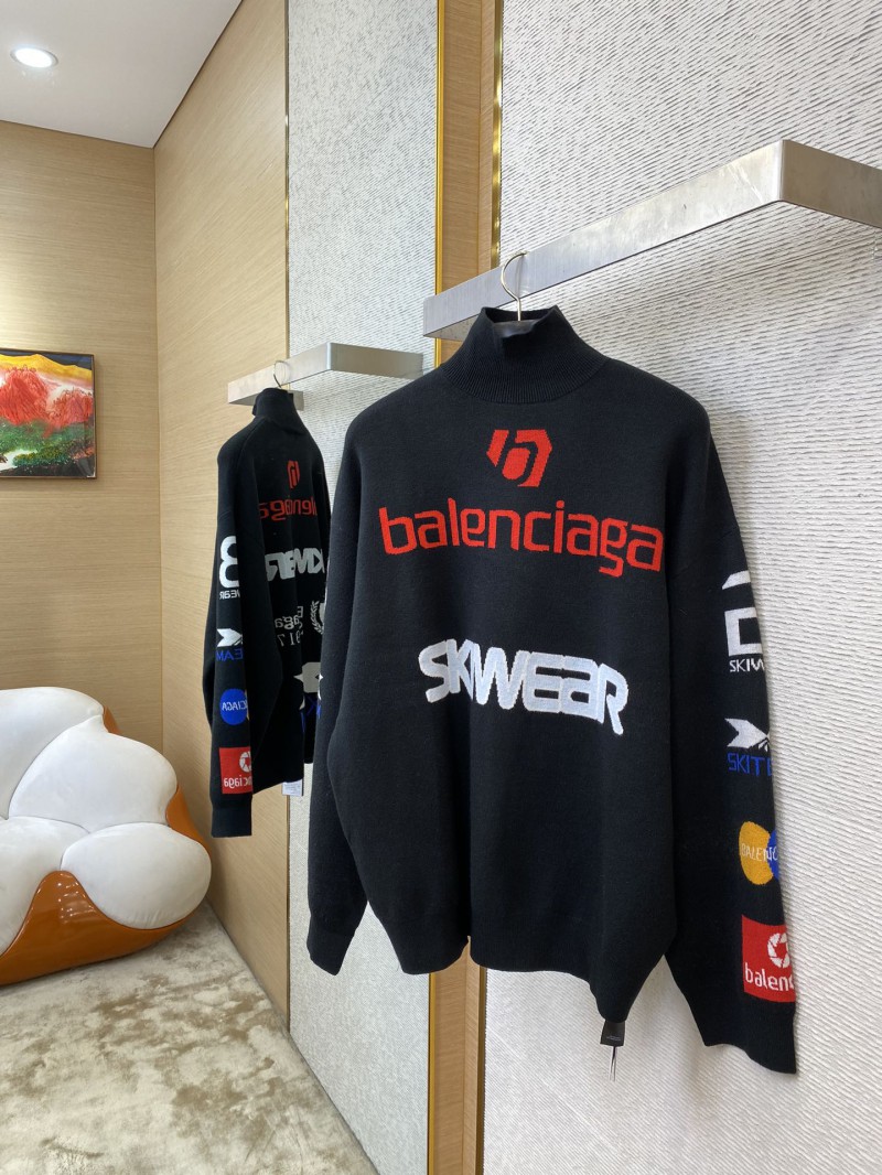 Balenciaga Multi-Letter Knitted Sweater 2