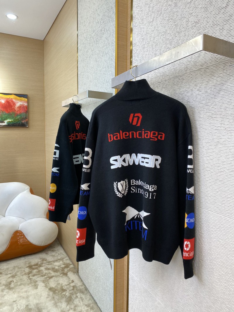 Balenciaga Multi-Letter Knitted Sweater 3