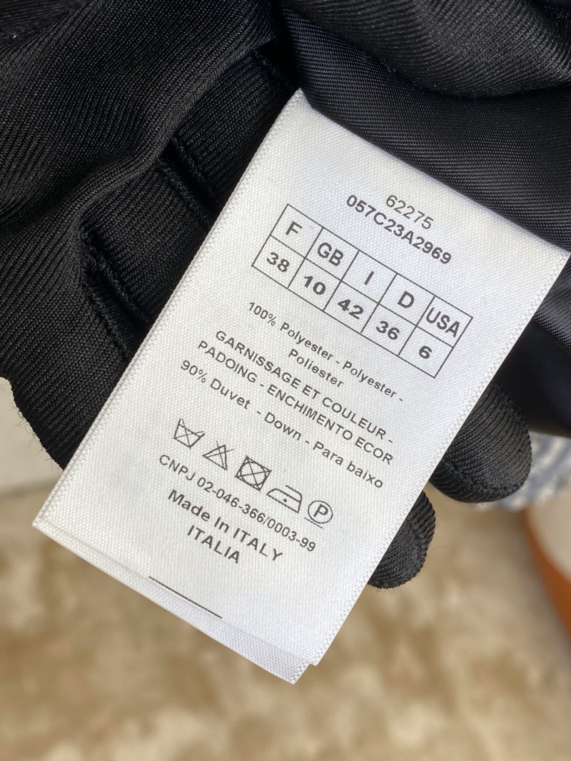 Dior logo print waisted winter jacket 8