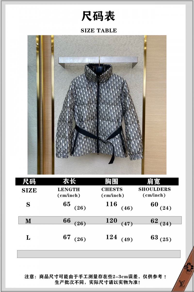 Dior logo print waisted winter jacket 9