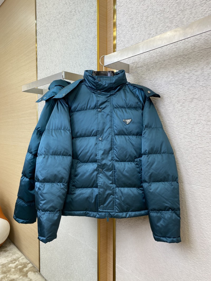 Prada Triangular Label Winter outer jacket dark dark green 4