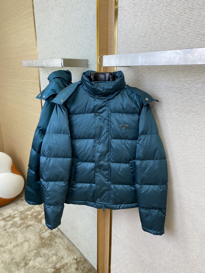 Prada Triangular Label Winter outer jacket dark dark green 6