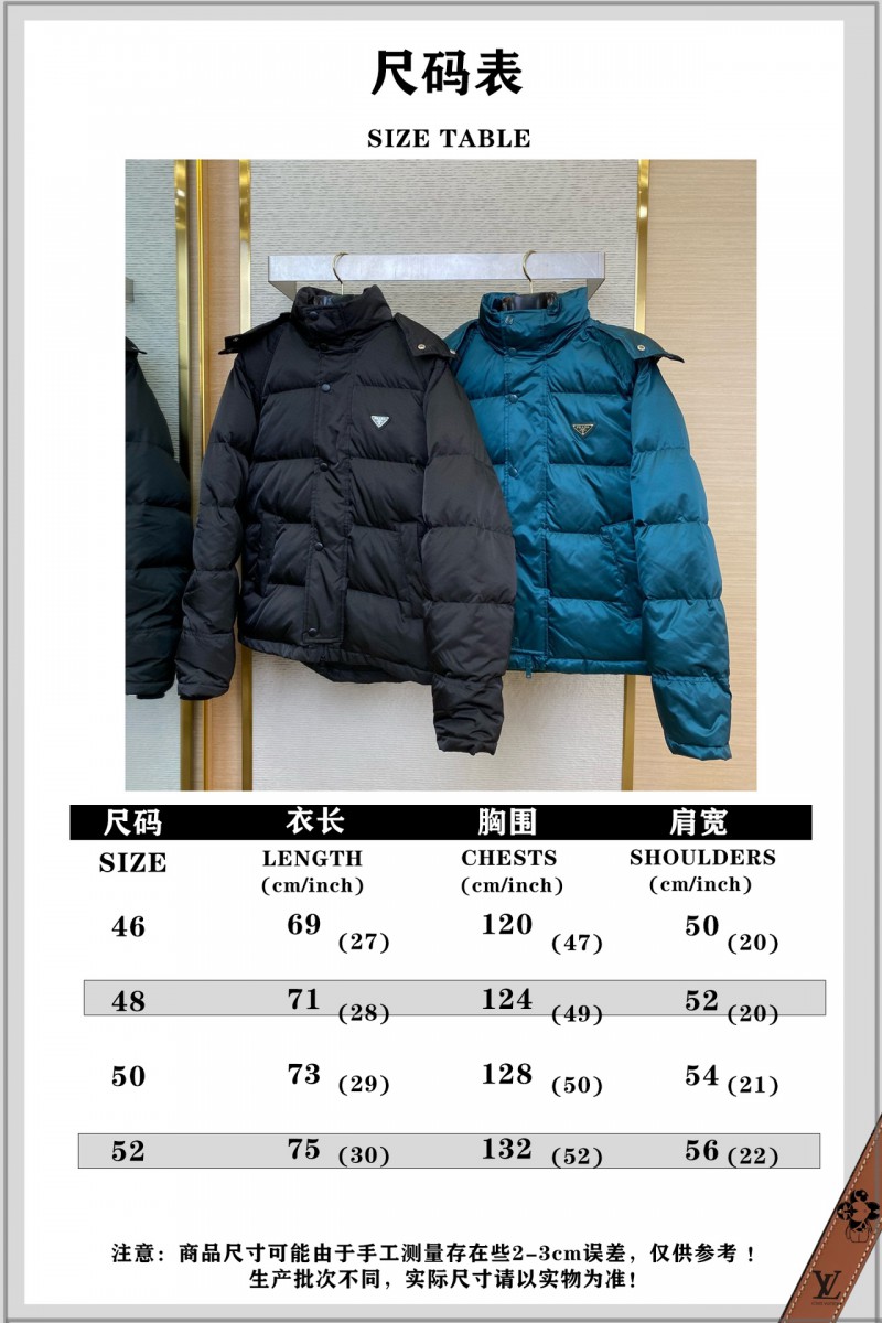 Prada Triangular Label Winter outer jacket dark dark green 9