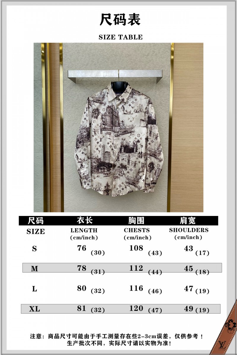 LV Mulberry Silk Sketch Shirt 9