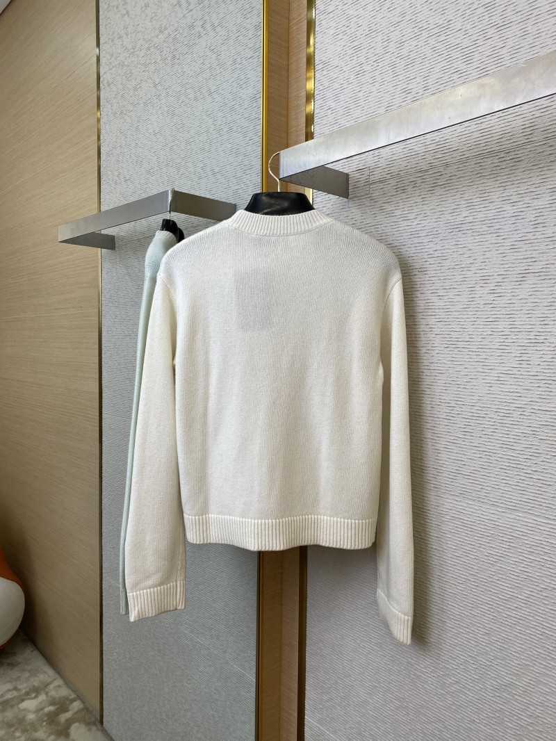 Gucci Chest Letter Sweater White 5