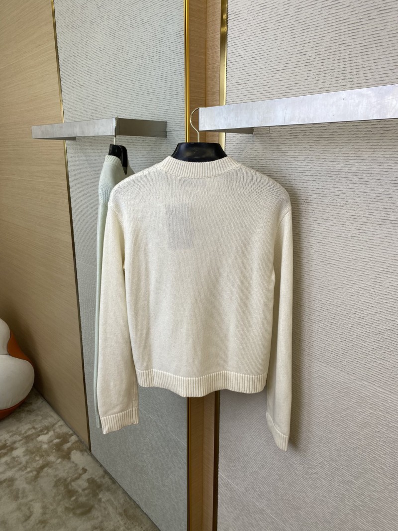 Gucci Chest Letter Sweater White 7