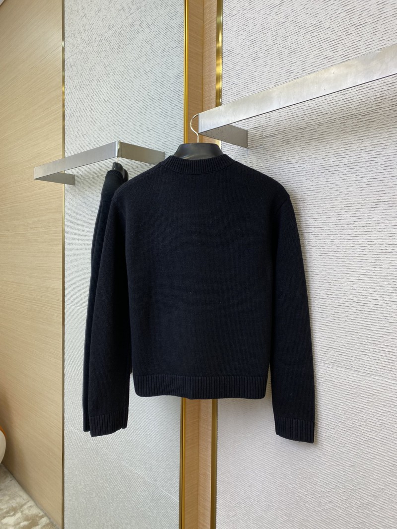 Gucci Chest Letter Sweater Black 5