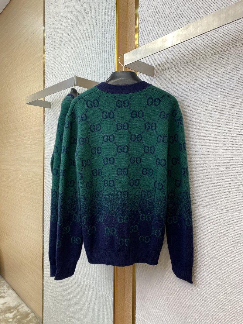Gucci Logo Gradient Wool Cardigan 3