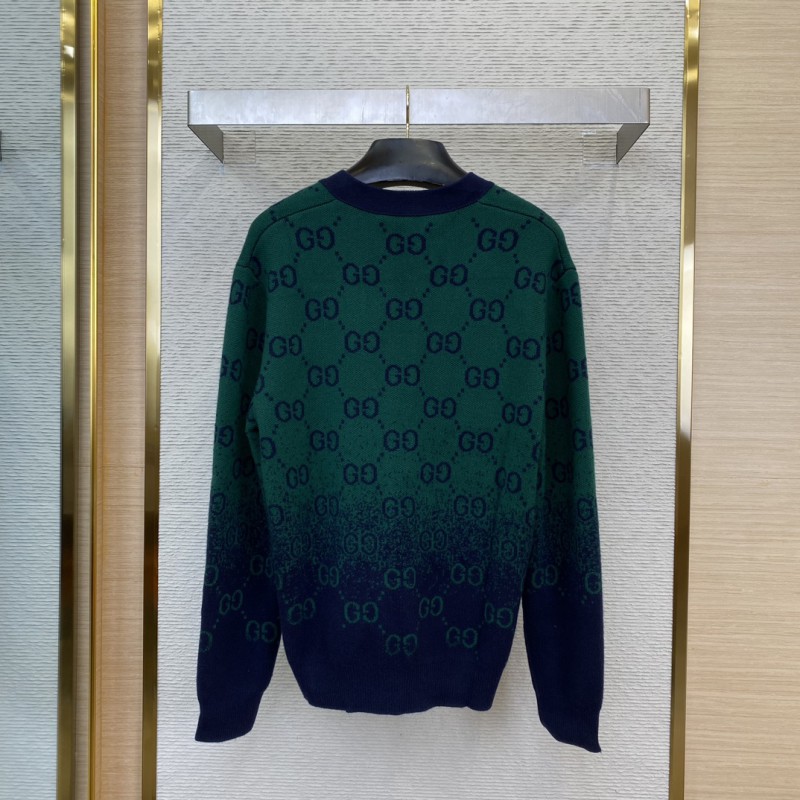 Gucci Logo Gradient Wool Cardigan 5