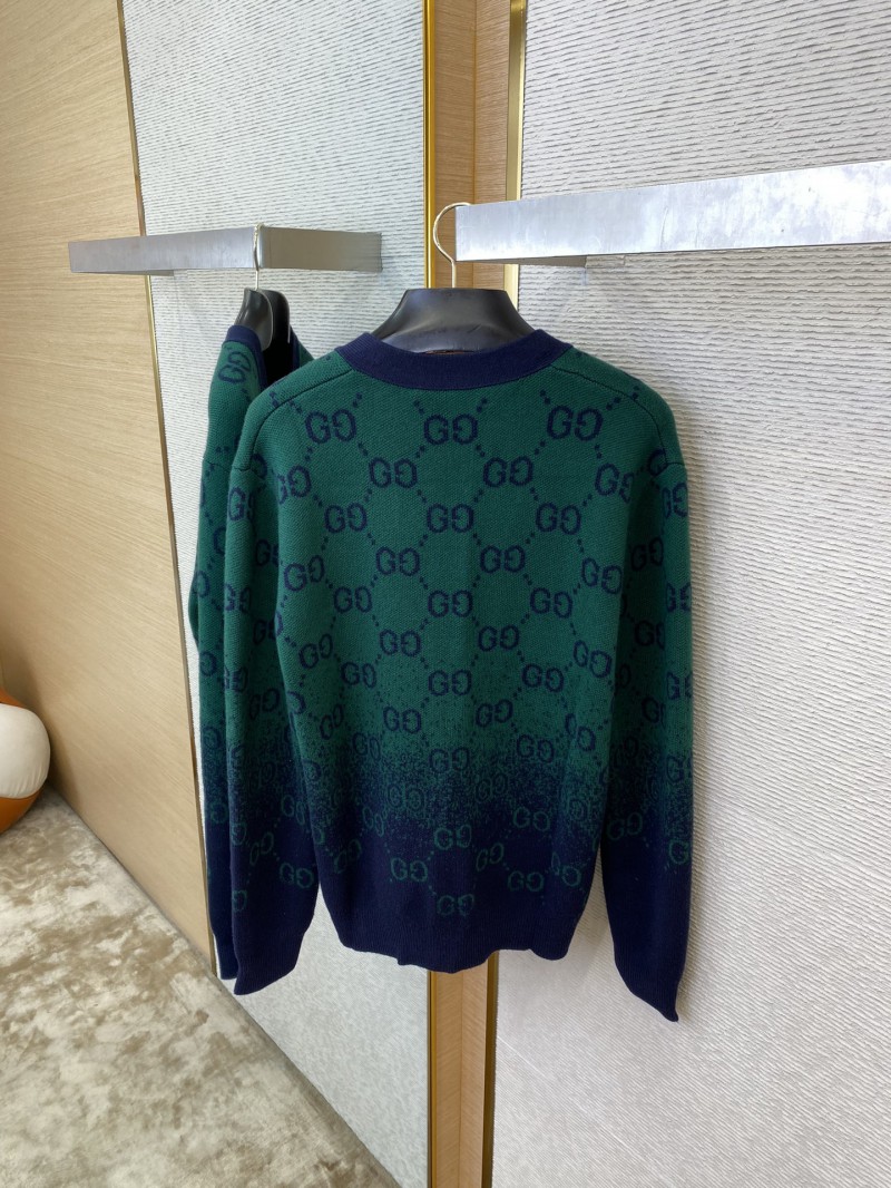 Gucci Logo Gradient Wool Cardigan 6