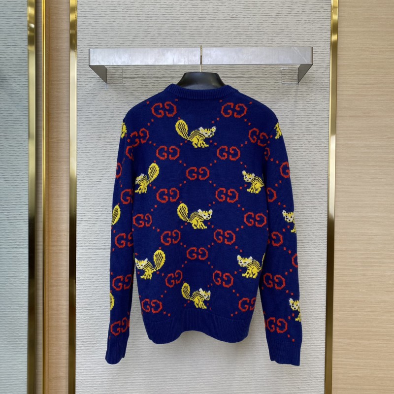Gucci Little Monster Appliqu??d Crew Neck Sweater 1