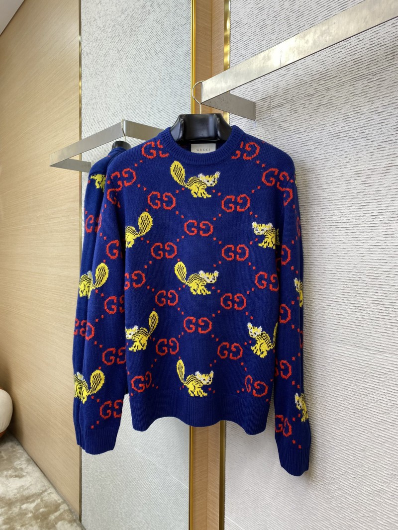 Gucci Little Monster Appliqu??d Crew Neck Sweater 4