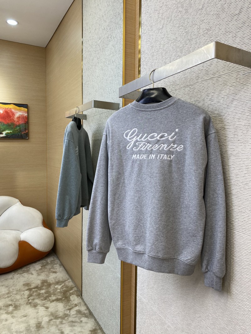 Gucci Letter Embroidered Crew Neck Sweatshirt 3