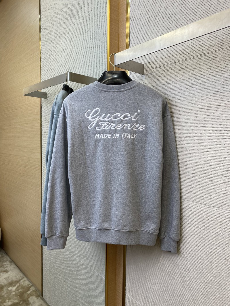 Gucci Letter Embroidered Crew Neck Sweatshirt 5