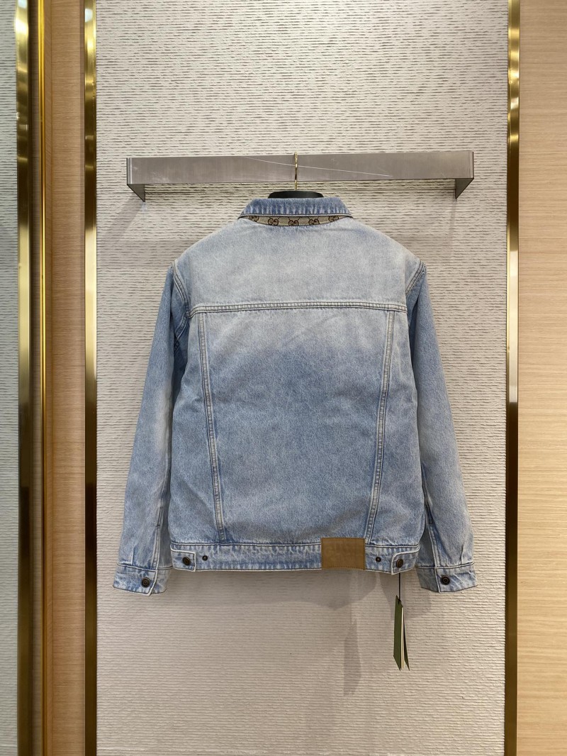 Gucci Jacquard Reversible Denim Jacket Jacket 1