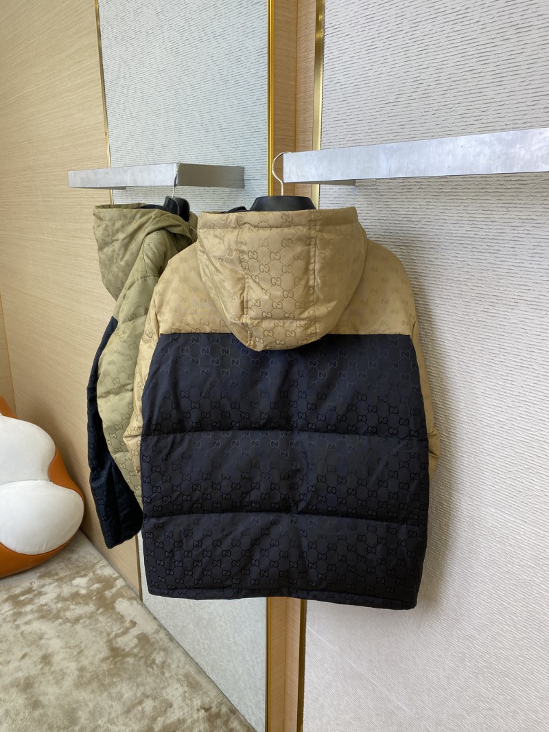 Gucci Dark Patterned Old Flower Patchwork Down Jacket 7
