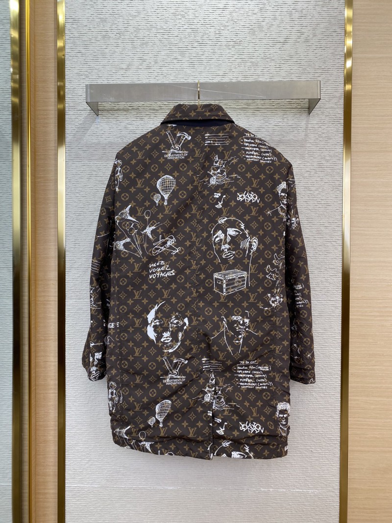 LV Reversible Old Flower Parker Coat 1