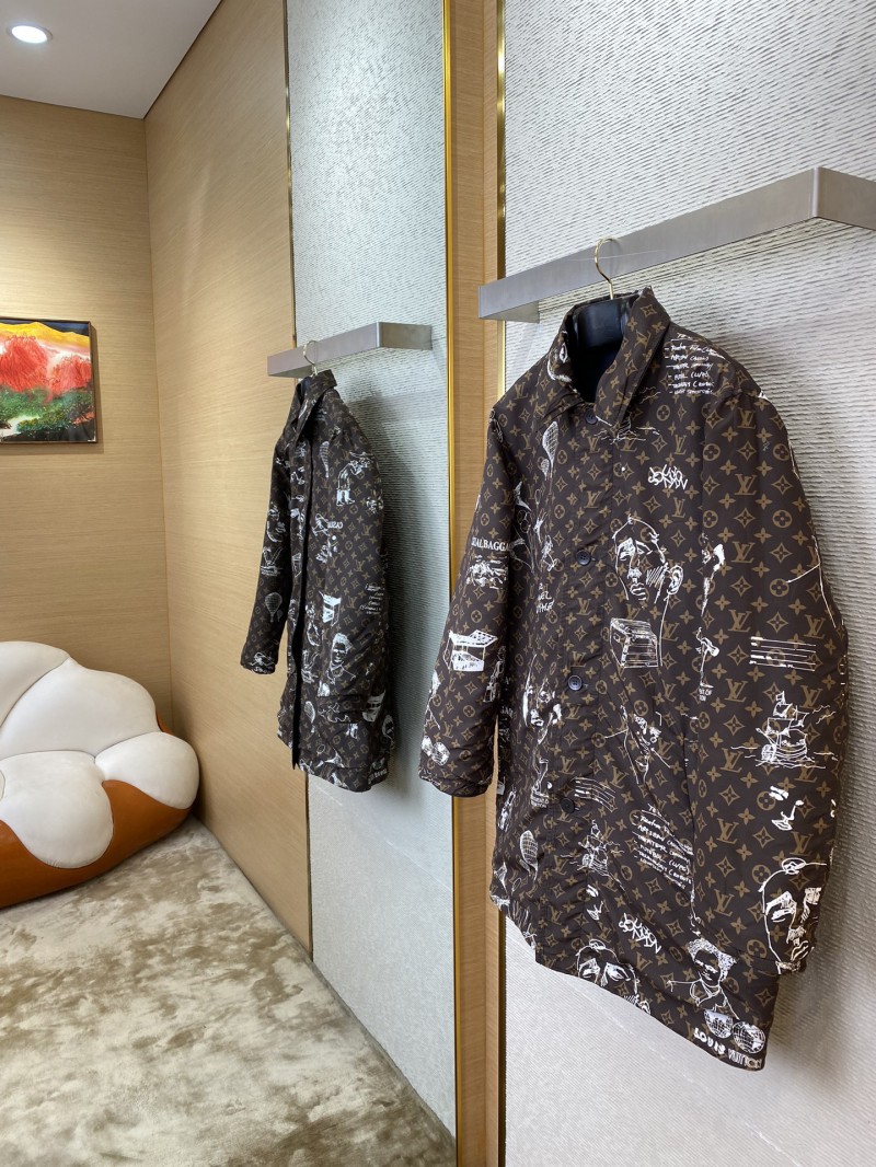 LV Reversible Old Flower Parker Coat 2