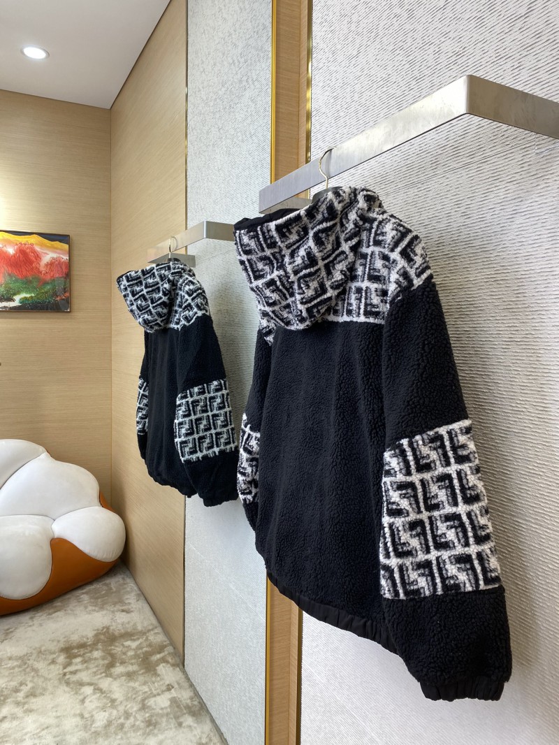 Fendi half-zip lambswool hooded sweatshirt 3