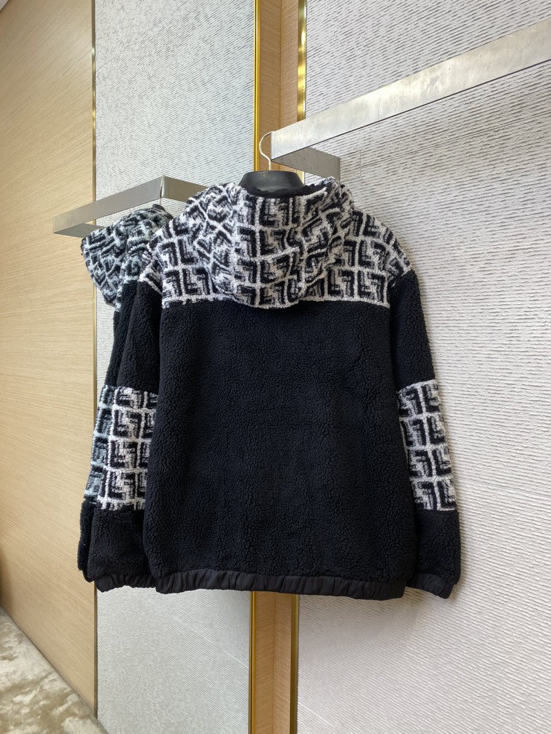 Fendi half-zip lambswool hooded sweatshirt 5