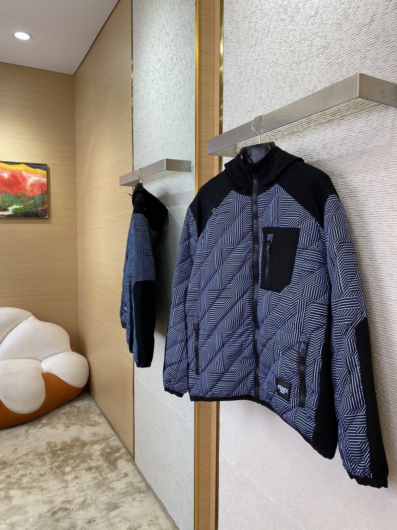 Fendi Double F Full Print Hooded Jacket 2