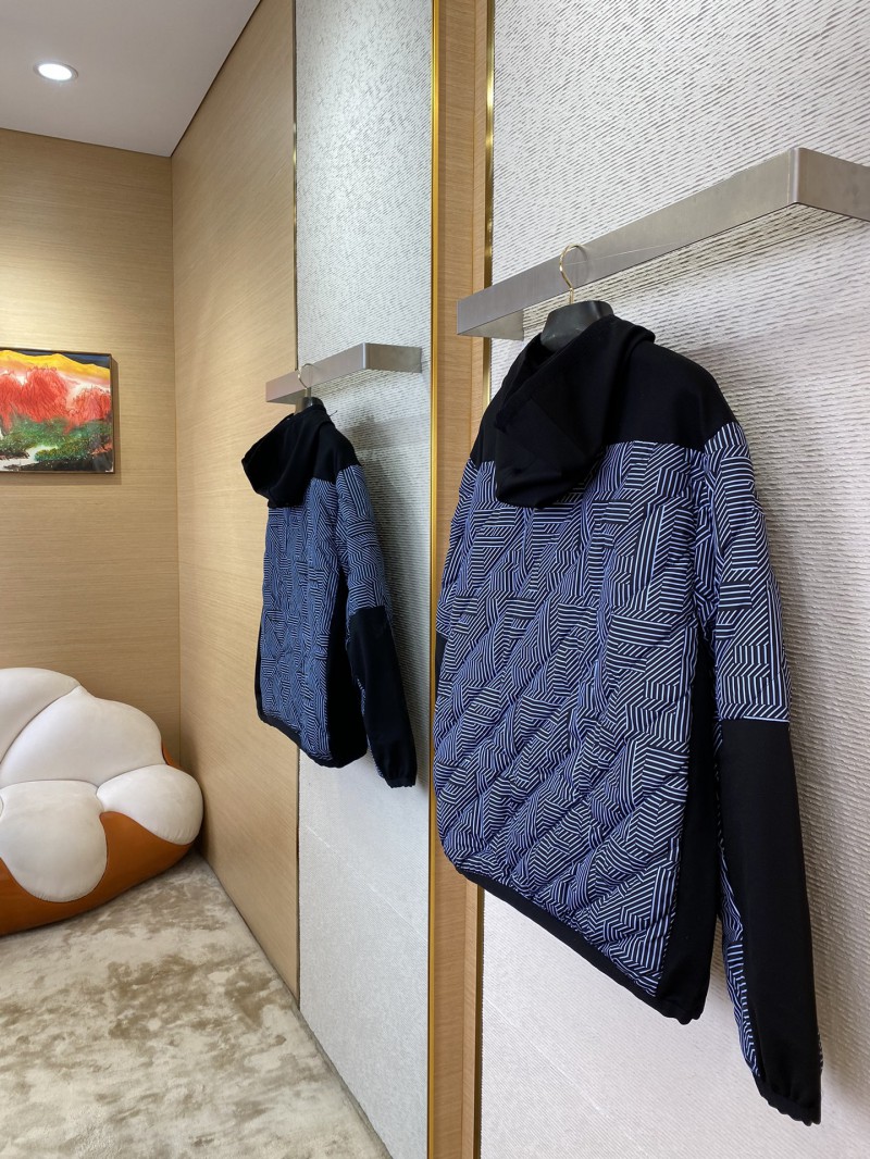 Fendi Double F Full Print Hooded Jacket 3