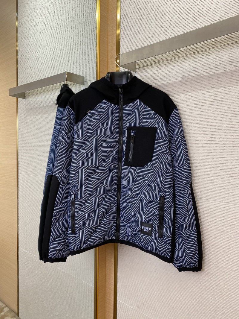 Fendi Double F Full Print Hooded Jacket 4