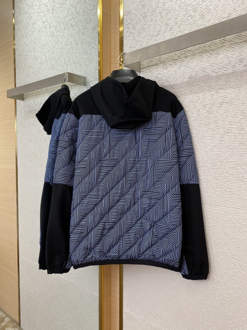 Fendi Double F Full Print Hooded Jacket 5